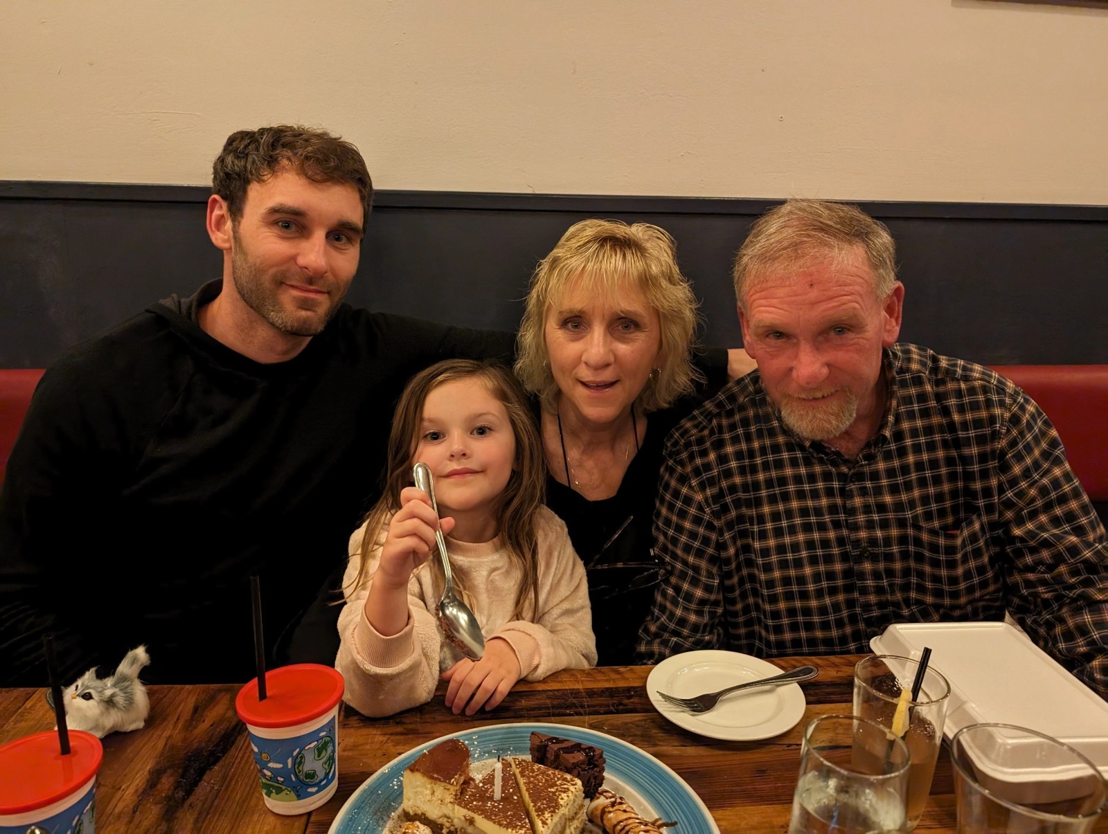 Garrett Gillin at a family dinner in Philadelphia